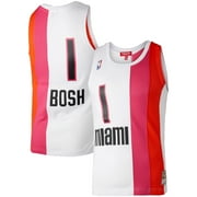 Women's Mitchell \u0026 Ness Chris Bosh White Miami Heat Hardwood Classics 2011/12 Swingman Jersey